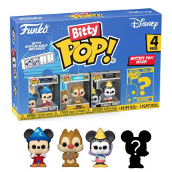Pack de 4 Figurines - Bitty Pop! Disney - Sorcerer Mickey - N° 990 1184 1110 - Funko