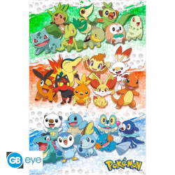 Poster - Pokémon - Premiers Partenaires - 91.5 x 61 cm - GB eye