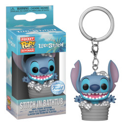 Porte-clé - Pocket Pop! Keychain - Disney - Lilo & Stitch - Stitch in bathtub - Funko