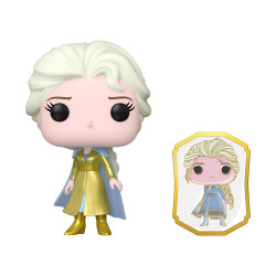 Figurine - Pop! Disney - Princess - Elsa (Gold) with pin - N° 581 - Funko