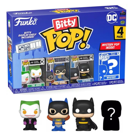 Pack de 4 Figurines - Bitty Pop! DC - Joker - N° 06 154 144 - Funko