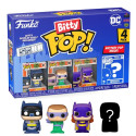 Pack de 4 Figurines - Bitty Pop! DC - Batman Adam West - N° 41 183 186 - Funko