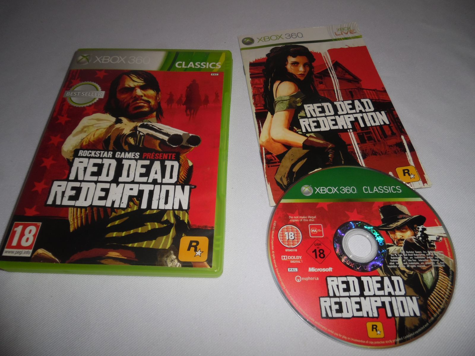 Jeu Red Dead Redemption – Xbox – Version Française Complète – Très Bon état