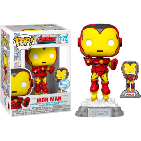 Figurine - Pop! Marvel - Avengers - Iron Man with pin - N° 1172 - Funko