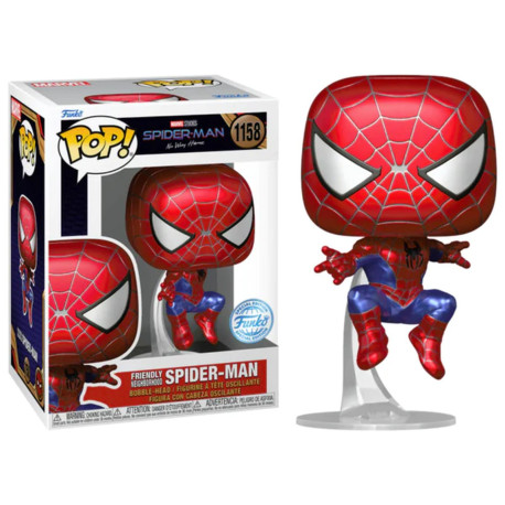 Figurine - Pop! Marvel - Spider-Man No Way Home - Spider-Man (Metallic) - N° 1158 - Funko