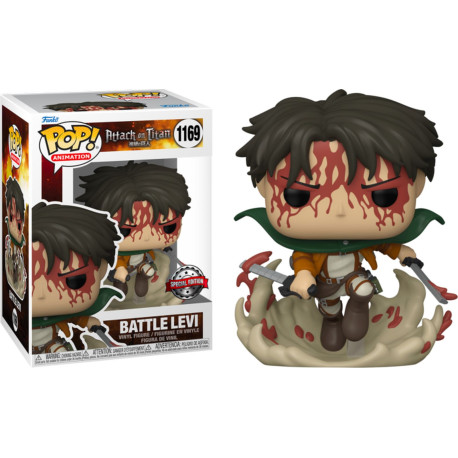 Figurine - Pop! Animation - L'Attaque des Titans - Battle Levi - N° 1169 - Funko