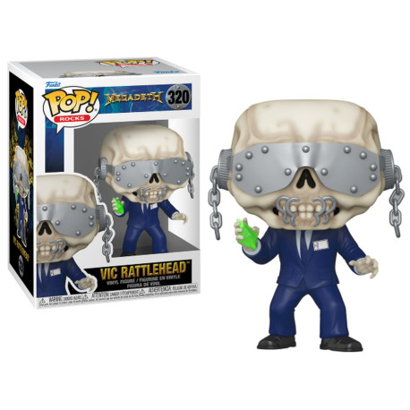 Figurine - Pop! Rocks - Megadeth - Vic Rattlehead - N° 320 - Funko