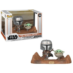 Figurine - Pop! Star Wars - The Mandalorian - Mandalorian with the Child - N° 390 - Funko