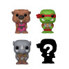 Pack de 4 Figurines - Bitty Pop! Les Tortues Ninja - Splinter - N° 64 61 143 - Funko