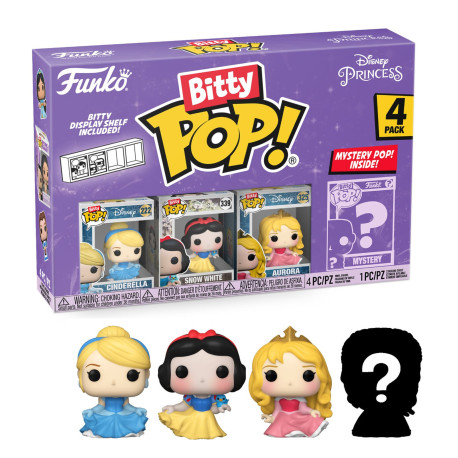 Pack de 4 Figurines - Bitty Pop! Disney - Princesse Cendrillon - N° 222 339 325 - Funko