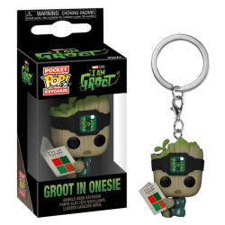 Porte-clé - Pocket Pop! Keychain - Marvel - I am Groot - Groot in Onesie - Funko
