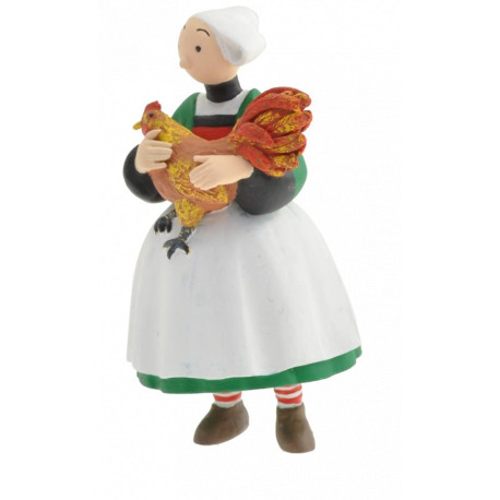 Figurine - Bécassine - Bécassine et le Coq - Plastoy