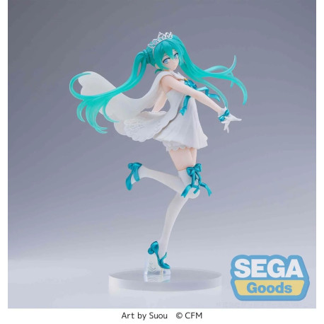 Figurine - Vocaloid - Hatsune Miku - SPM 15th Anniversary Suou ver. - SEGA