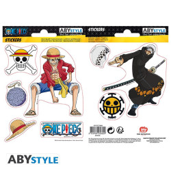 Stickers - One Piece - Luffy & Law - 2 planches de 16x11 cm
