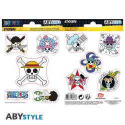 Stickers - One Piece - Skulls Equipage Luffy - 2 planches de 16x11 cm