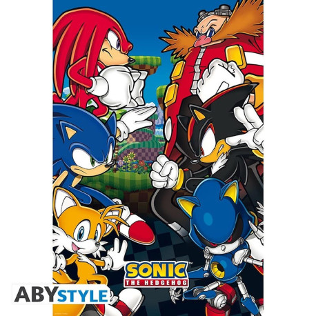 Poster - Sonic the Hedgehog - Groupe - 61 x 91 cm - ABYstyle