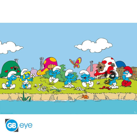 Poster - Schtroumpfs - Groupe - 91.5 x 61 cm - GB eye