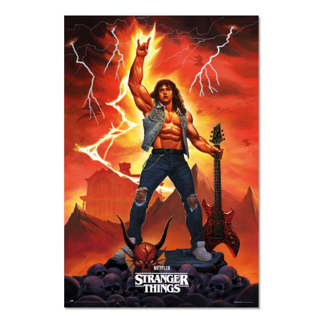 Poster - Stranger Things - Eddie - 61 x 91 cm - Grupo Erik