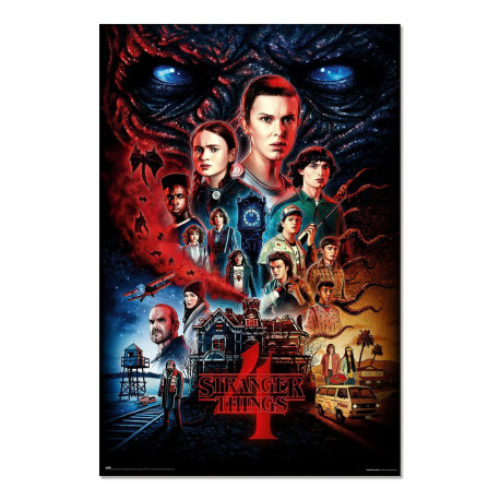 Poster - Stranger Things - Maison de Vecna - 61 x 91 cm - Grupo Erik