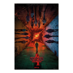 Poster - Stranger Things - Teaser Saison 4 - 61 x 91 cm - Grupo Erik