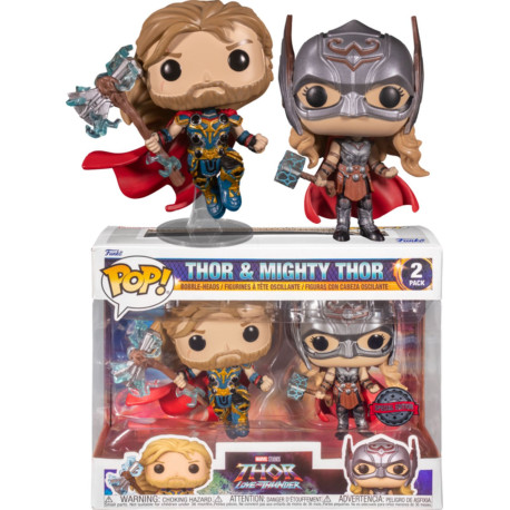 Figurine - Pop! Marvel - Thor Love & Thunder - Thor & Mighty Thor - Funko