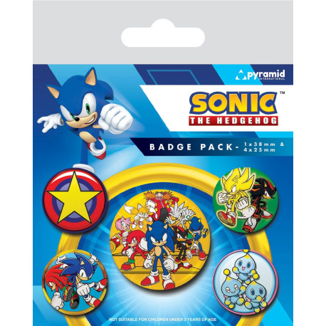 Badge - Sonic the Hedgehog - Speed Team - Pyramid International