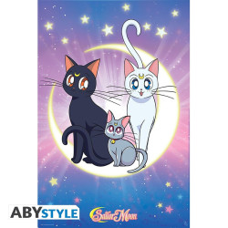 Poster - Sailor Moon - Luna Artemis & Diana - 91.5 x 61 cm - ABYstyle