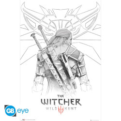 Poster - The Witcher - Esquisse Geralt - 91.5 x 61 cm - GB eye
