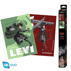 Set de 2 Posters - L'Attaque des Titans - Chibi set 1 - 52 x 38 cm - GB eye