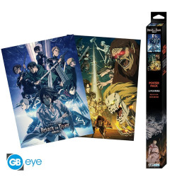 Set de 2 Posters - L'Attaque des Titans - Chibi set 2 - 52 x 38 cm - GB eye