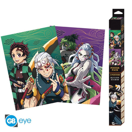 Set de 2 Posters - Demon Slayer - Entertainment District - 52 x 38 cm - ABYstyle