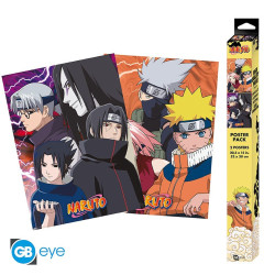 Set de 2 Posters - Naruto Shippuden - Ninjas Konoha & Déserteurs - 52 x 38 cm - ABYstyle
