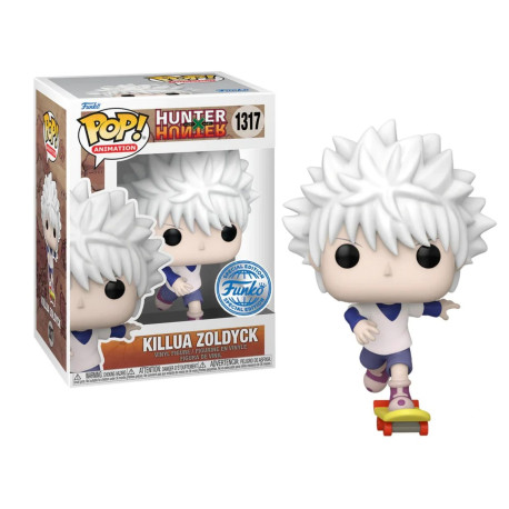 Figurine - Pop! Animation - Hunter X Hunter - Killua Zoldyck with Skateboard - N° 1317 - Funko