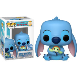 Figurine - Pop! Disney - Lilo & Stitch - Stitch with Turtles - N° 1353 - Funko