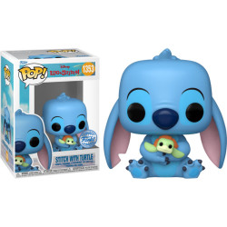 Figurine - Pop! Disney - Lilo & Stitch - Stitch with Turtles - N° 1353 - Funko