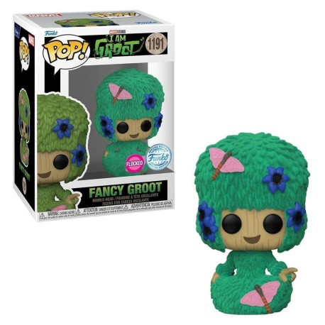 Figurine - Pop! Marvel - I am Groot - Fancy Groot (Flocked) - N° 1191 - Funko
