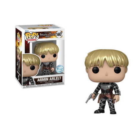 Figurine - Pop! Animation - L'Attaque des Titans - Armin Arlelt (Metallic) - N° 1447 - Funko