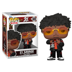 Figurine - Pop! Rocks - 21 Savage - 21 Savage - N° 322 - Funko