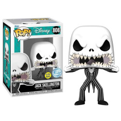 Figurine - Pop! Disney - L'Etrange Noël de Mr Jack - Jack Scary Face (GITD) - N° 808 - Funko