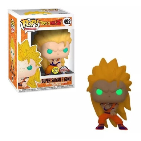 Figurine - Pop! Animation - Dragon Ball Z - Super Saiyan 3 Goku (GITD) - N° 492 - Funko