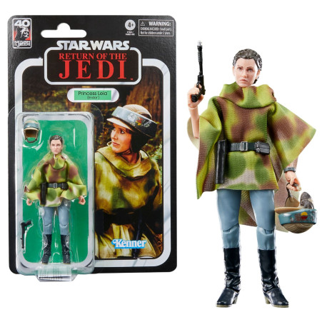 Figurine - Star Wars - Black Series - Princesse Leia (Endor) (Le Retour du Jedi) - Hasbro