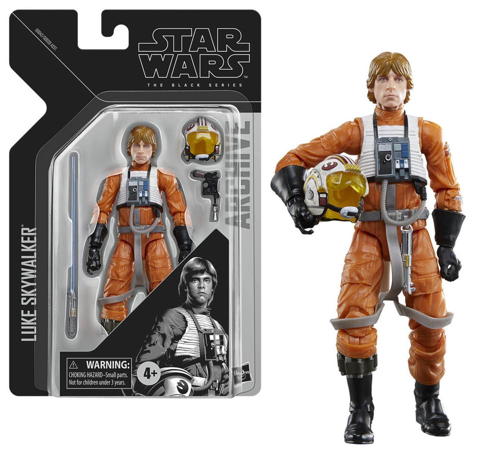 Figurine Star Wars The Black Series – Luke Skywalker 15 Cm – Épisode IV – Sabre Laser Inclus