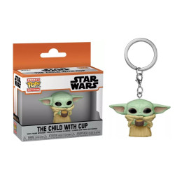 Porte-clé - Pocket Pop! Keychain - Star Wars The Mandalorian - The Child with Cup - Funko