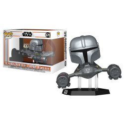 Figurine - Pop! Star Wars - The Mandalorian - Mando in N-1 Starfighter with R5-D4 - N° 670 - Funko