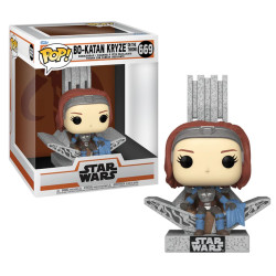 Figurine - Pop! Star Wars - The Mandalorian - Bo-Katan Kryze on the Throne - N° 669 - Funko