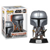 Figurine - Pop! Star Wars - The Mandalorian - Mando with Darksaber - N° 663 - Funko