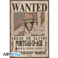 Poster - One Piece - Wanted Portgas Ace - 52 x 35 cm - ABYstyle