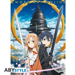 Poster - Sword Art Online - Asuna & Kirito Aincrad - 52 x 38 cm - ABYstyle