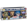 Figurine - Pop! Marvel - Happy Holiday Hulk Groot Cap Snowman Thanos - 4 Pack - Funko