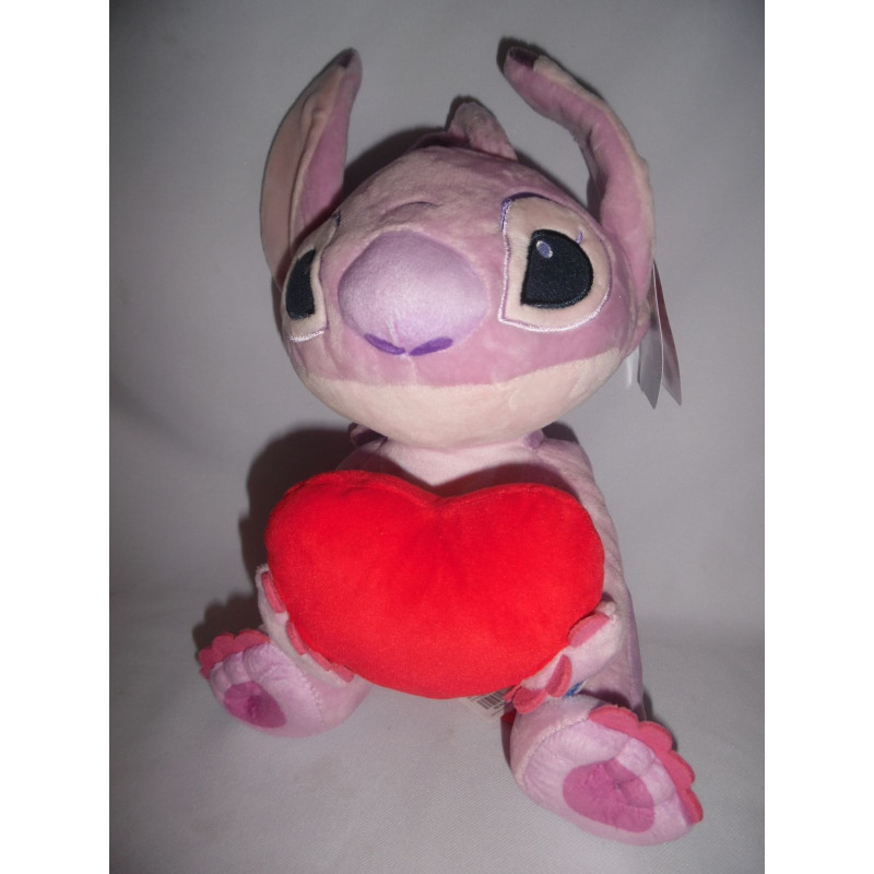 Peluche Disney Stitch avec coeur en peluche rouge 30cm Lilo et Stitch Hug